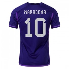 Camiseta de fútbol Argentina Maradona 10 2ª equipación Copa Mundo 2022